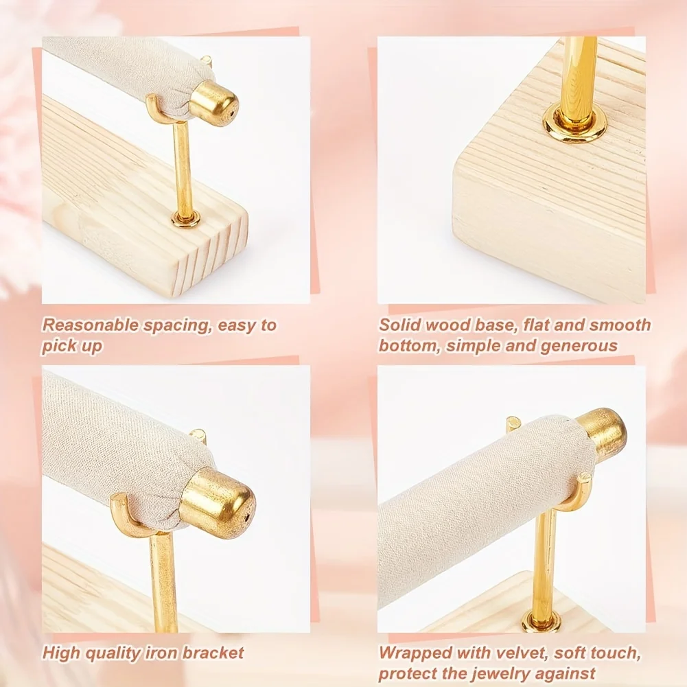 Ring Display Stand with Detachable Metal Frame 🌟 – Wooden Base Jewelry Organizer for Ri... - SKU RDS01057 - UGI Packa...