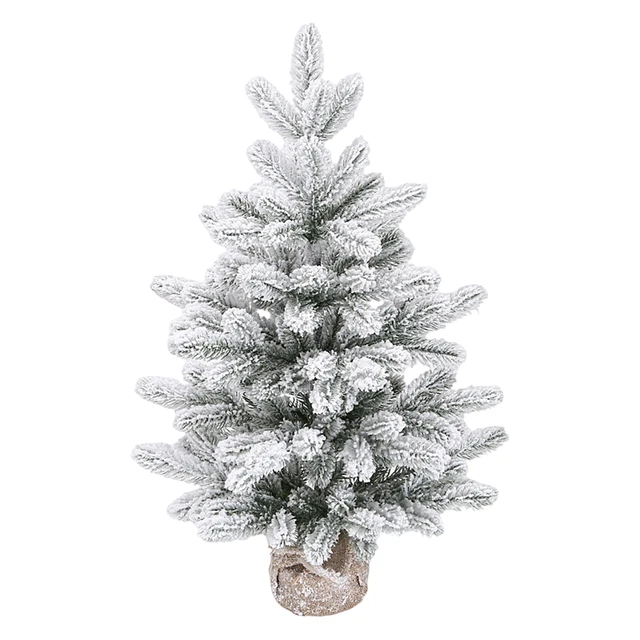 Artificial Snowy Christmas Tree Family Christmas Tree Desktop Christmas Tree Christmas Party Atmosphere Ornaments Supplies 1