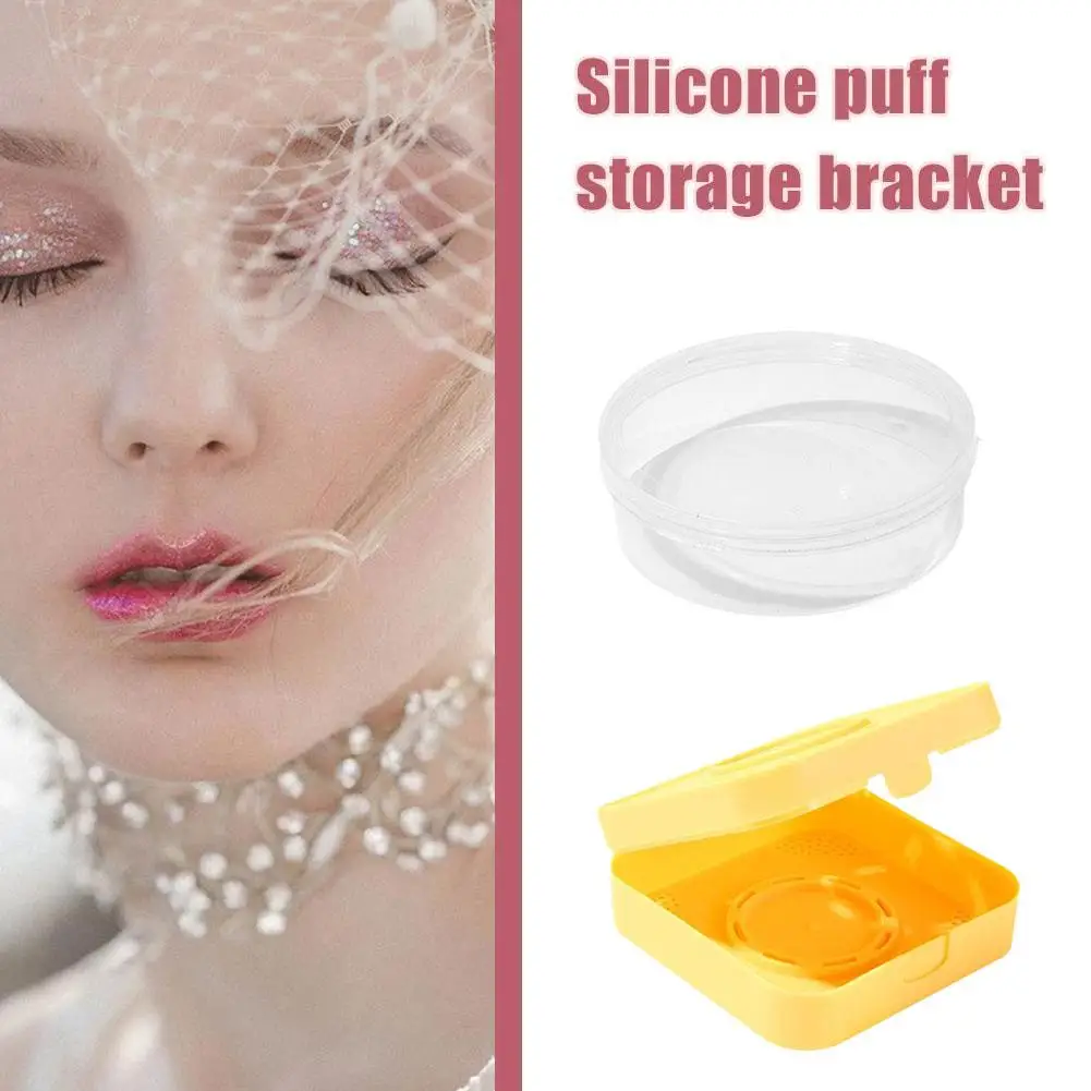 

1pcs Makeup Powder Puff Storage Box Dust-proof Round Sponge Cosmetic Makeup Portable Container Travel Accesories Women Squa L1Y6