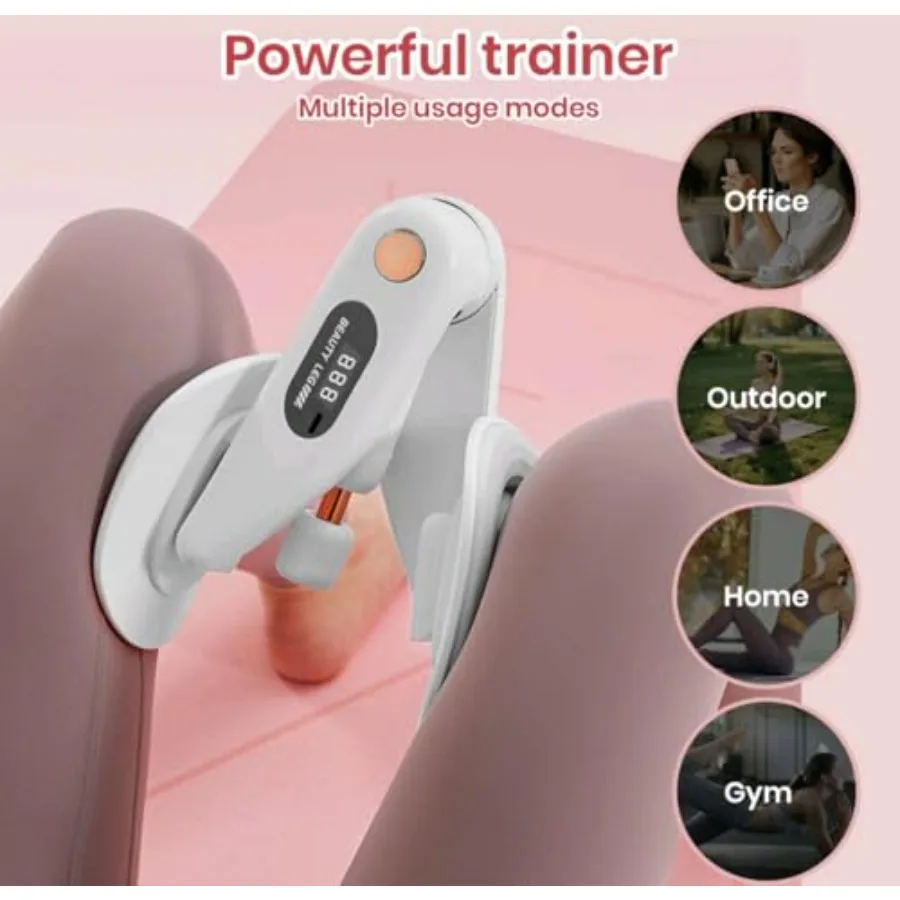 Thigh Master Exerciserl for Women - 50LB Resistance Band and Sweat Waist Trainer,Adjustable Resistance 360/ Trainer for Postpart