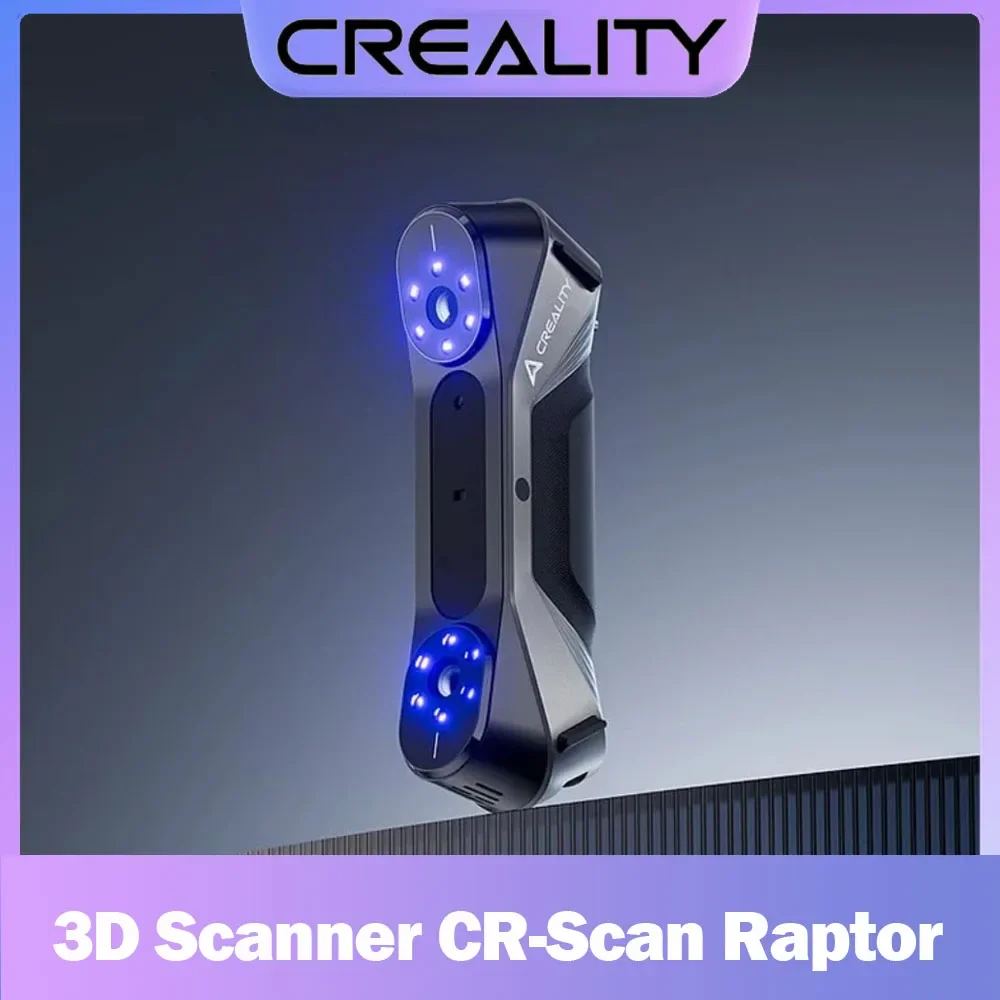 Creality 3D Scanner CR-Scan Raptor 3D Printing Handheld Scan 0.02 mm Accuracy 60fps Scanning Speed Hybrid Blue Laser & NIR