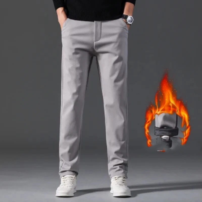 

Autumn Winter New Temperament Men's Clothing Fashion Zipper Splicing Pockets Simplicity Solid Color Versatile Oversize Pants