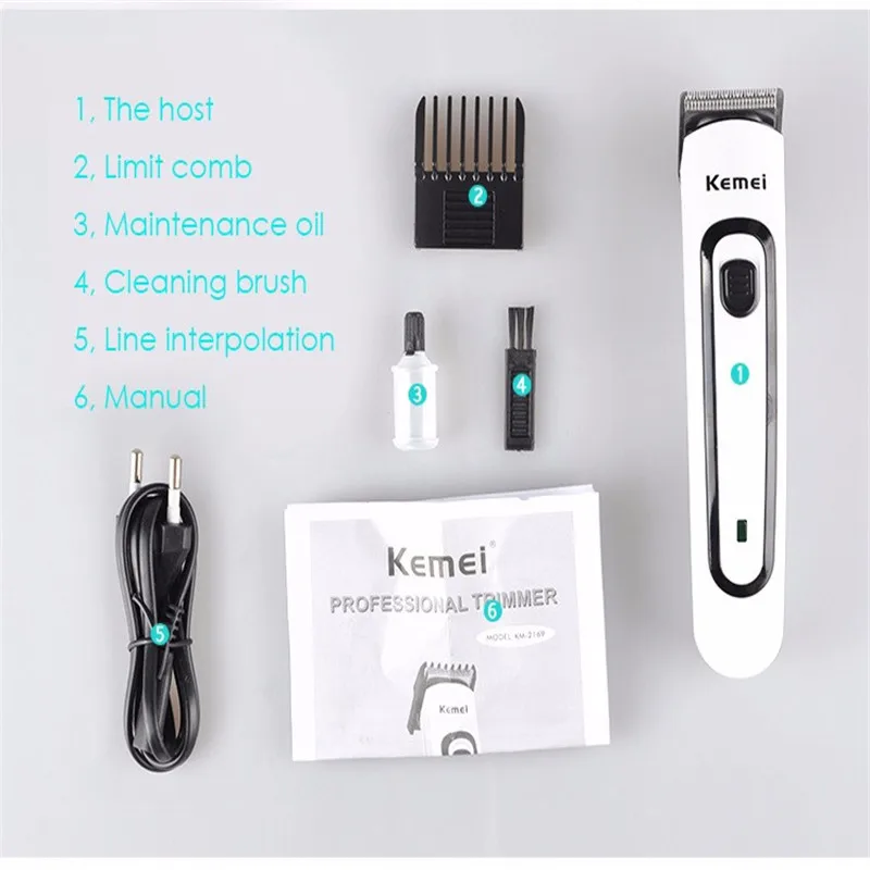 Mini Electric Children Hair Trimmer Infant Clipper Baby Hairdressing Style Haircut Child Haircutter Tool  Cordless Rechargeable 6
