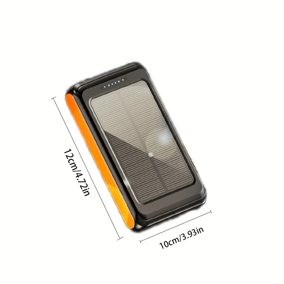 5000mAh Portable Solar Power Bank with Flashlight