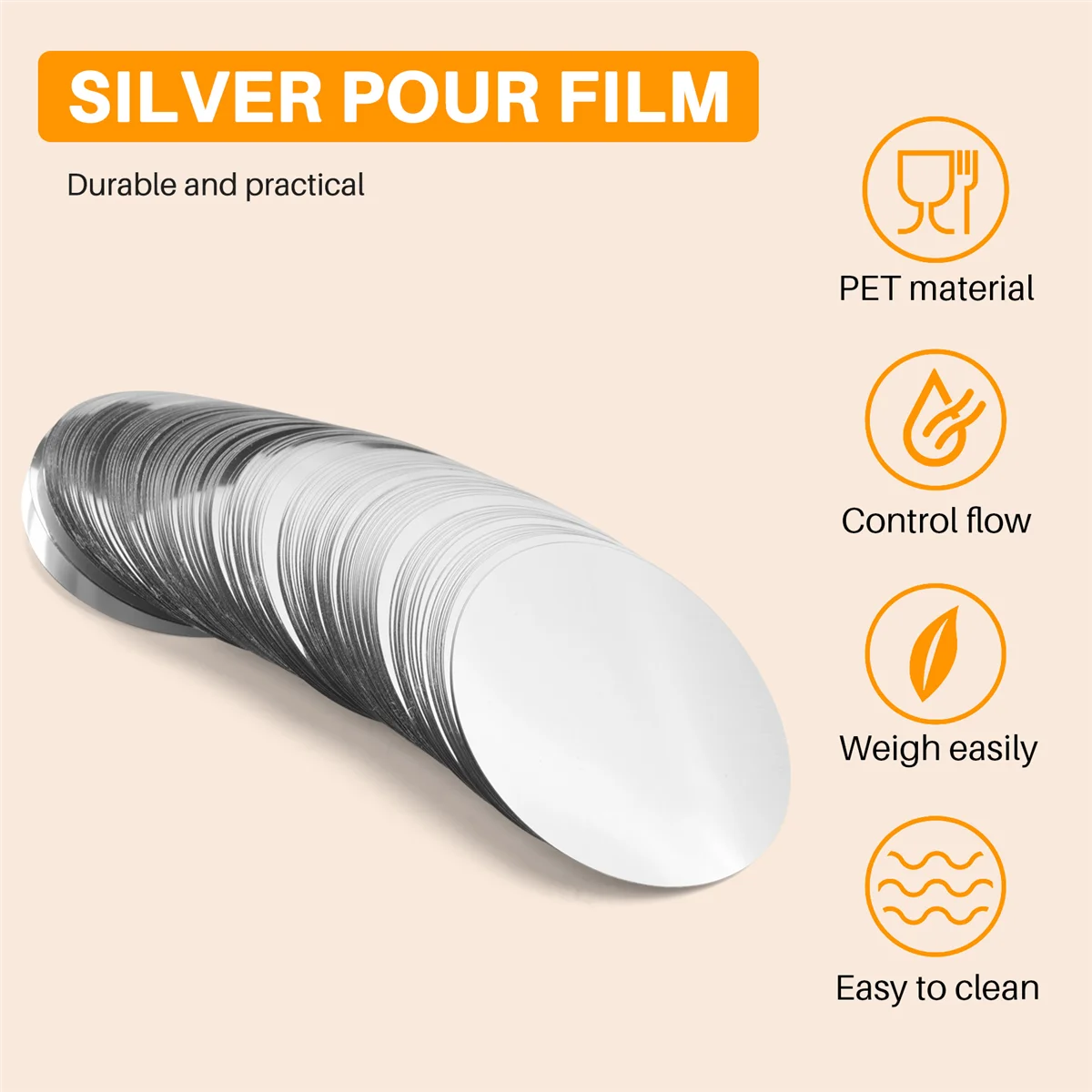 MSOR 150 Pcs 3 Inch Silver Wine Pourer Discs Drip-Proof Drip Pouring Pour Spout Pour Wine Thin Slice