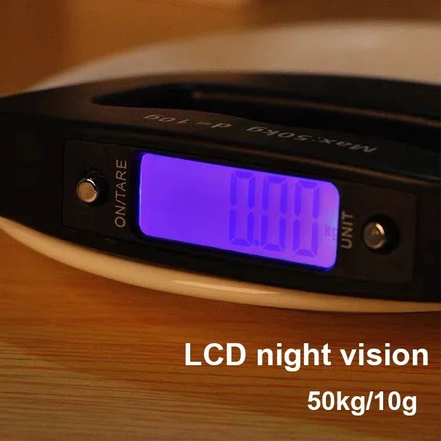 Dynamometer Fish Weighing Scale 50KG Digital Luggage Scale Portable Weighing Balance Suitcase Travel Bag Hanging