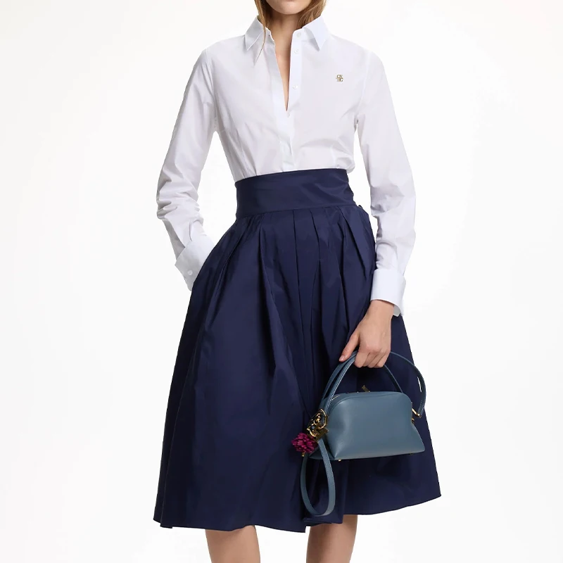 CH Brand Button Down Shirt Long Sleeve Turn Down Collar Office Blouse For Women Formal Work Top 2026 Business Casual Wear 2
