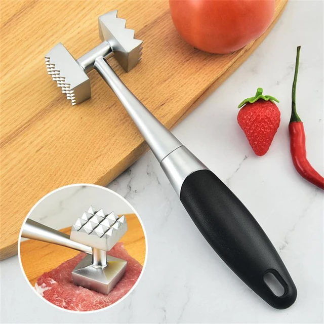 1pc Aluminum Alloy Meat Tenderizer Mallet/stick/breaker - Dual