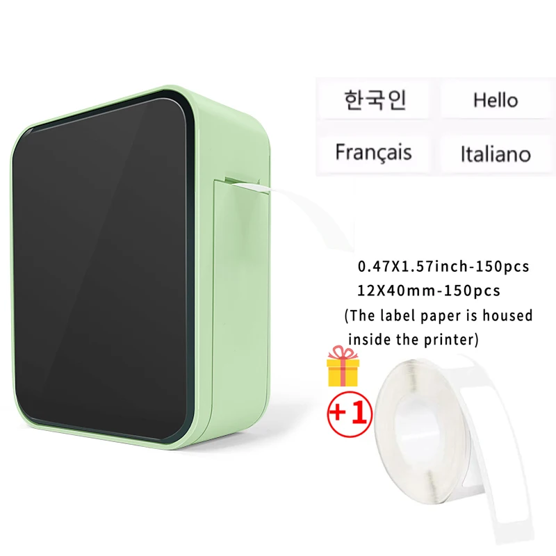 Marklife 미니 블루투스 열전사 라벨 프린터 D110 B21 P15 잉크가 없는 자체 접착 스티커 프린터 사무실 주방 학교용