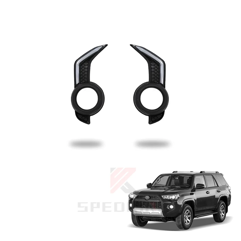 

Spedking 2014-2021 LED Daytime Running Light White/Amber LED Foglamp cover foglight for toyota 4runner