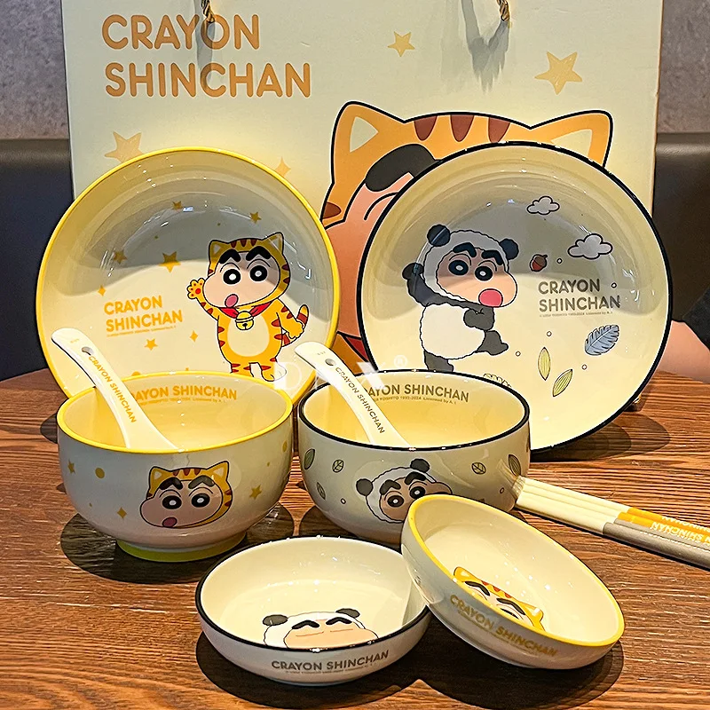 Cartoon Animation Crayon Shin Chans Ceramic Soup Bowl Cute Plate