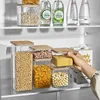 450/650/900/1400/2000ML Plastic Food Sealed Storage Box with Bamboo Lid Coffee Beans Kitchen Storage Containers Organizer Bottle 5
