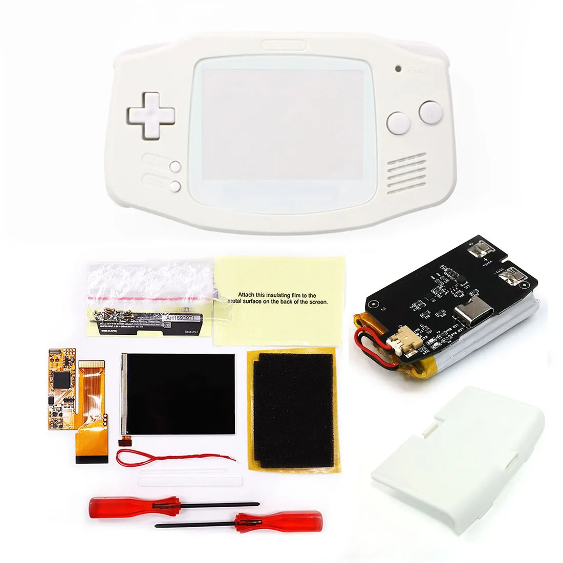ゲームボーイアドバンス - 専用出品GBAバックライト液晶IPSv2 SRPJ] GBA用バックライトIPS液晶キット V5 - Gamebank-web.com