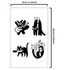 Playful Cat Temporary Tattoo Sticker, waterproof and long-lasting, realistic herbal tattoo sticker for arm and collarbone. 4
