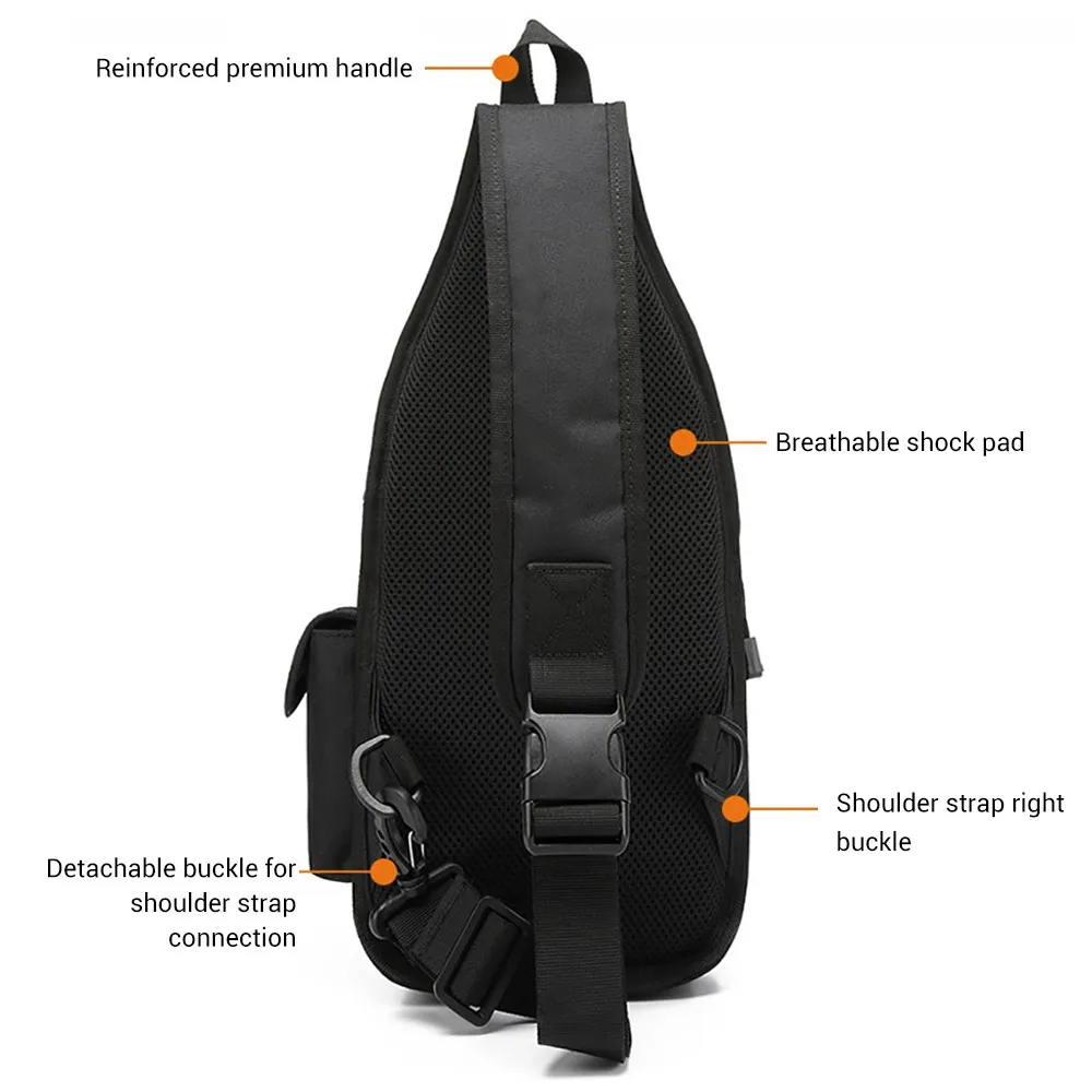 Tactical Shoulder Bag for Gun Concealed Carry Glock Holster Casual Chest Bag Weapon Pistol Holder Outdoor Small EDC Pouch 4