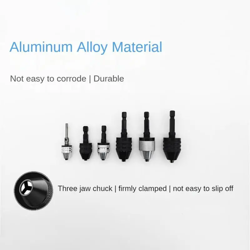 

Quick Change Keyless Drill Bit Chuck Hex Shank Adapter Converter Tool Three-Jaw Chuck Electric Grinder Drill Chuck Accessories