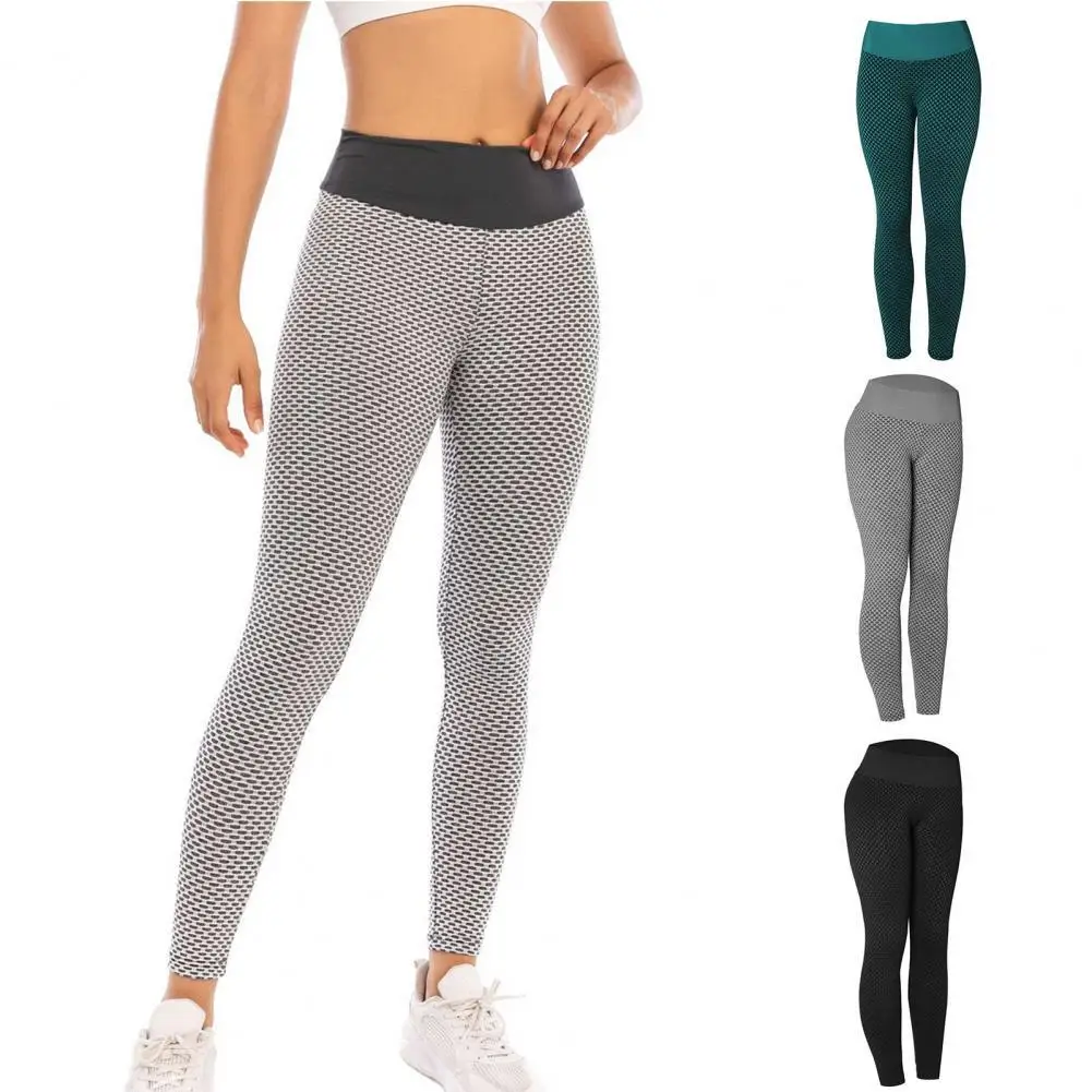 Casual Fitness Pants Female Women Leggings Elastic Waist All Match Simple High Stretch Fitness