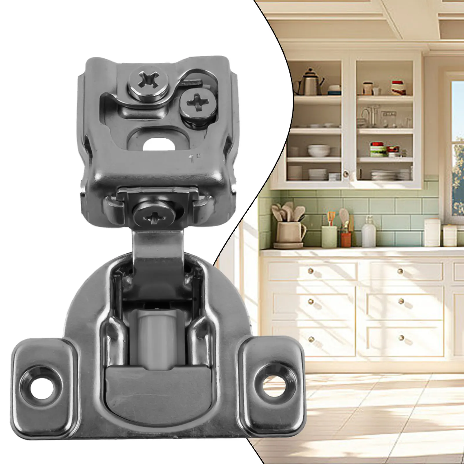 

1pc Cabinet Hinge Overlay Soft Closing Hinges For Kitchen Cabinets Kitchen Bedroom Cupboard Wardrobe Hinges Furniture Hardware