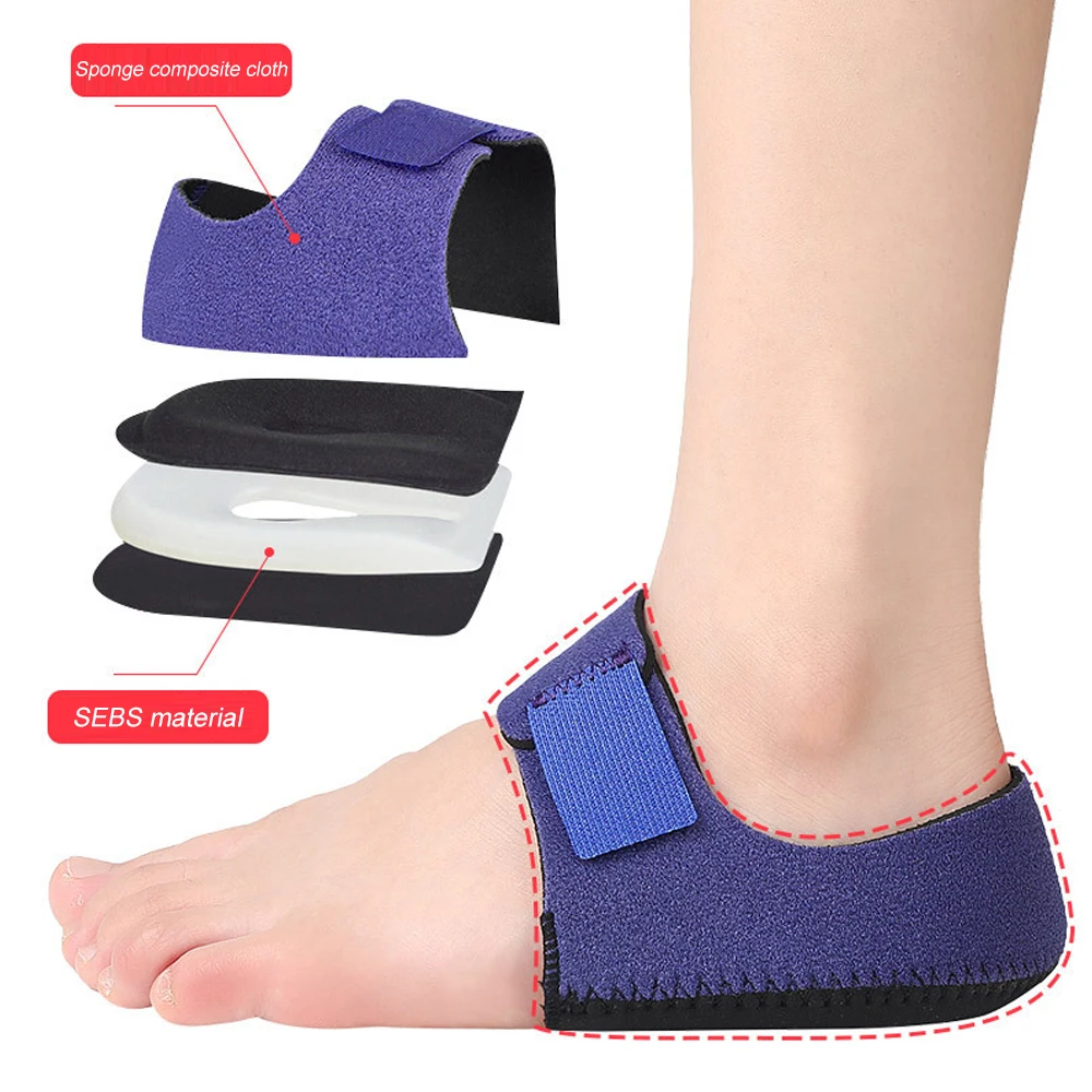 1Pair Heel Cushion,Gel Heel Cups for Pain Plantar Fasciitis,Heel Pads Great for Aching Feet,Tendinitis,Cracked Repair