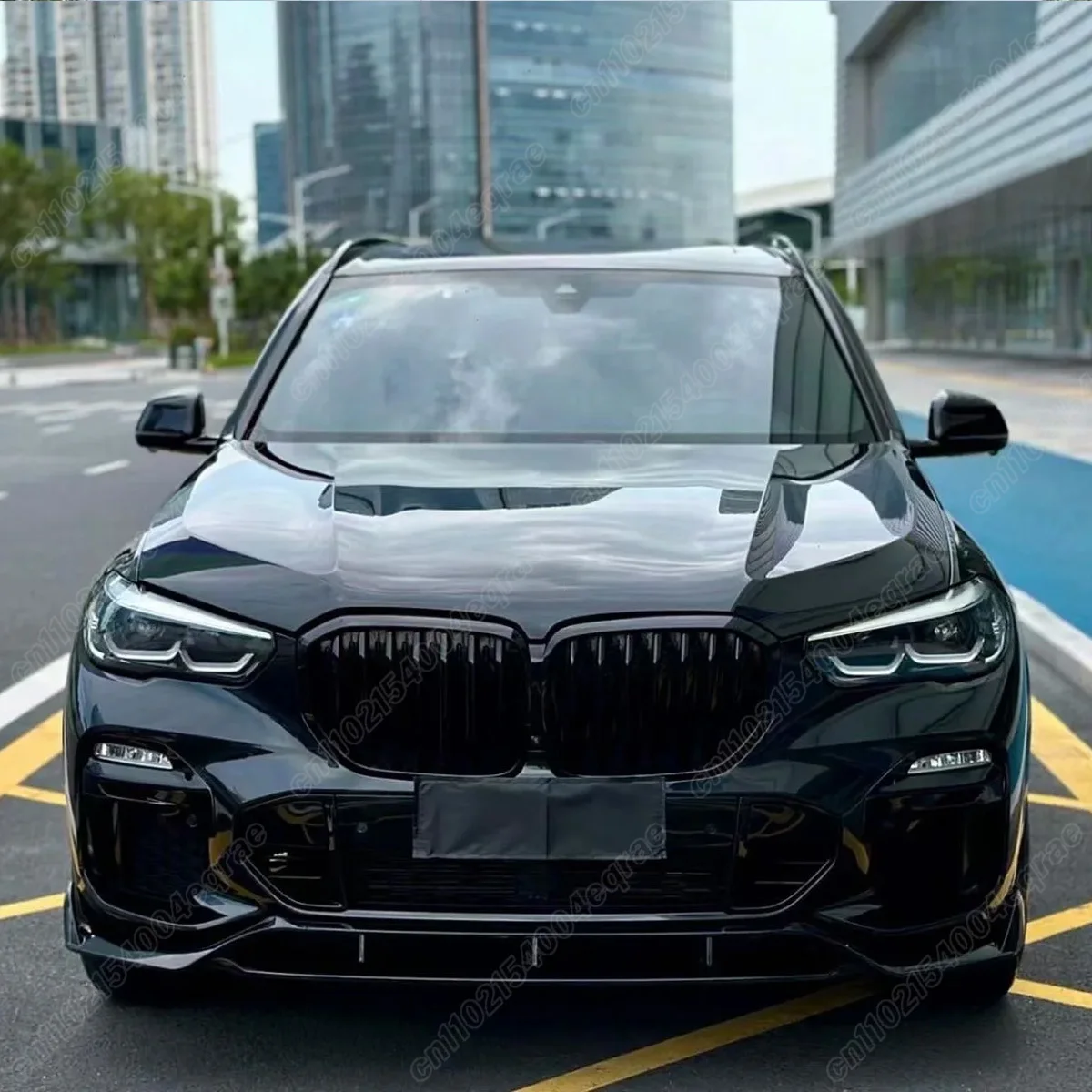BMW X5 G05 2019 2020 2021 2022 2023 30i 40i 35i 30d M50 M 스포츠 맥스 스타일 프론트 범퍼 스플리터 립 카 바디킷 액세서리