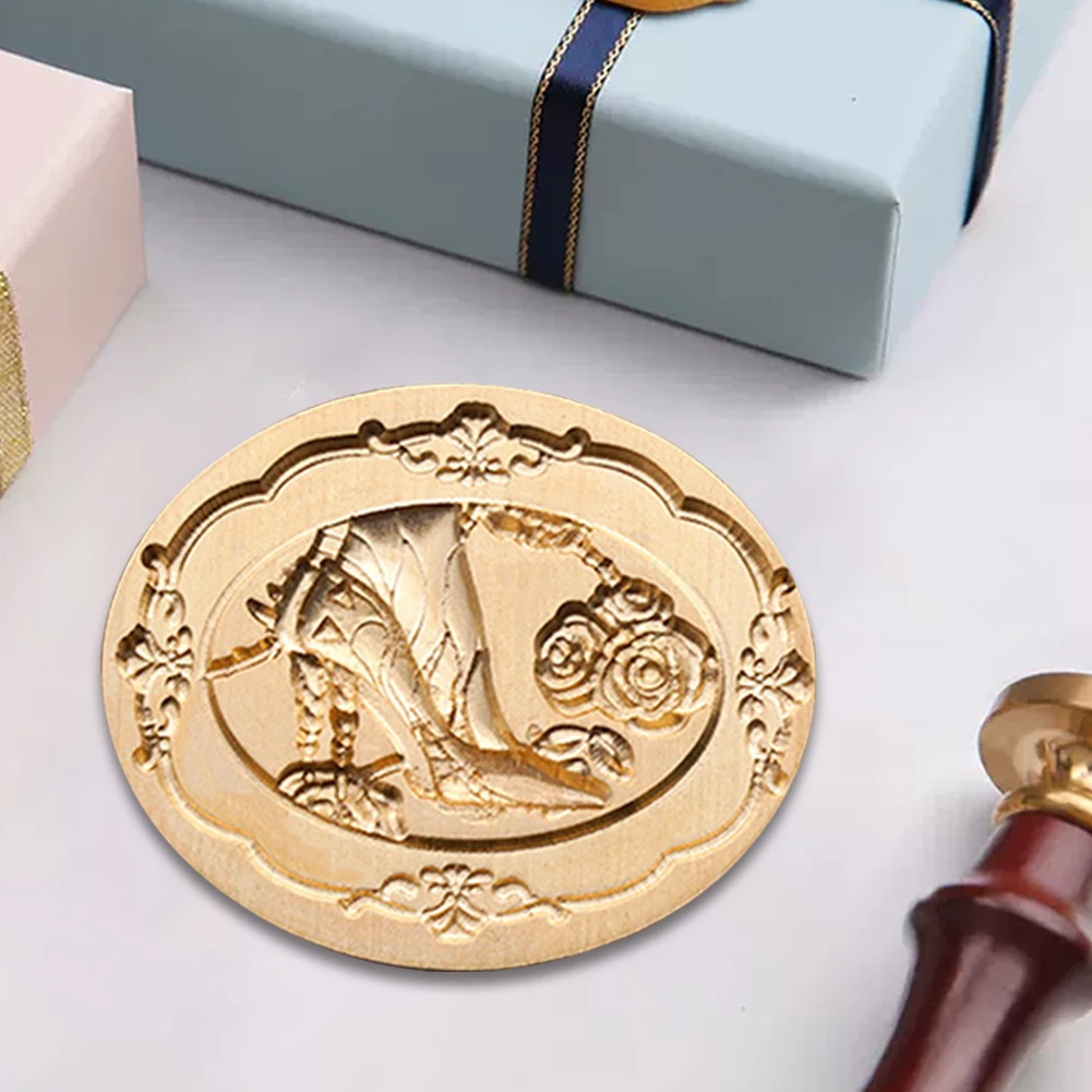 DIY Seal Head Multipurpose Metal Art Seal Head Craft Supplies Wax Seal Stamp Head Envelope Decorative for Packaging Scrapbooking