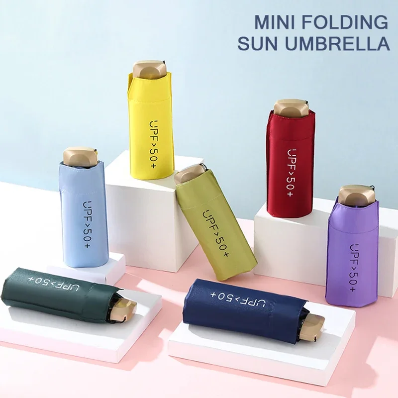 Sleek & Stylish Portable UV-Protection Travel Umbrella
