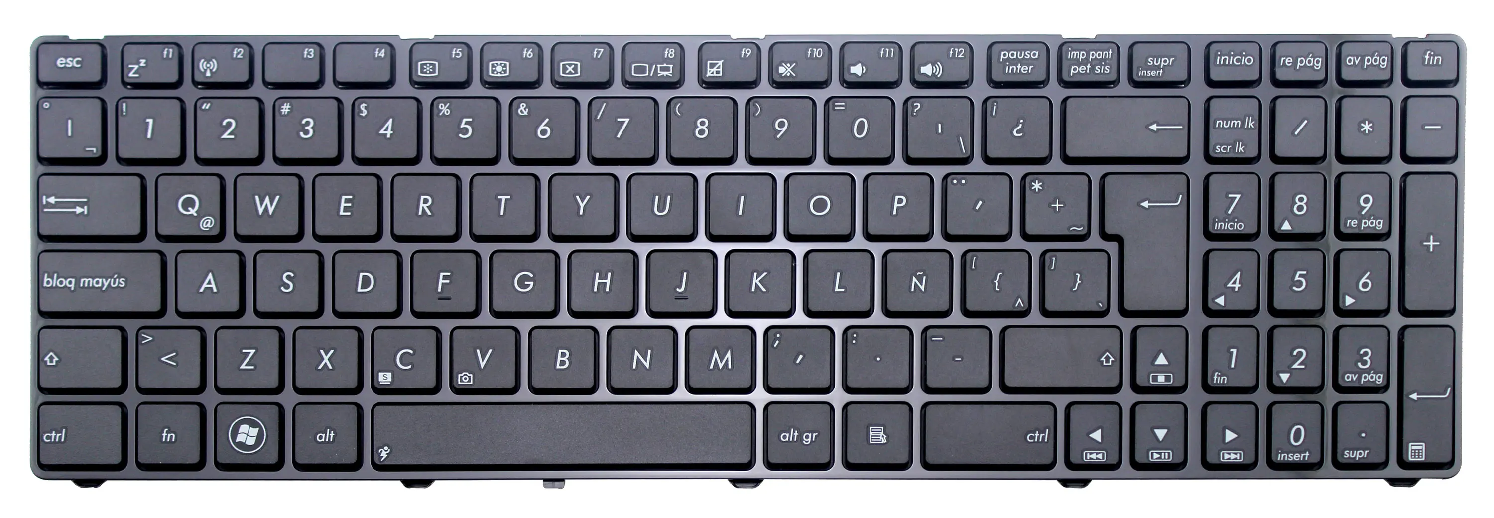 LARHON New Black LA Latin Spanish Keyboard Frame For ASUS UL50 UL50Ag UL50AT UL50VF UL50Vg UL50VS UL50VT UL50VX | Компьютеры и офис