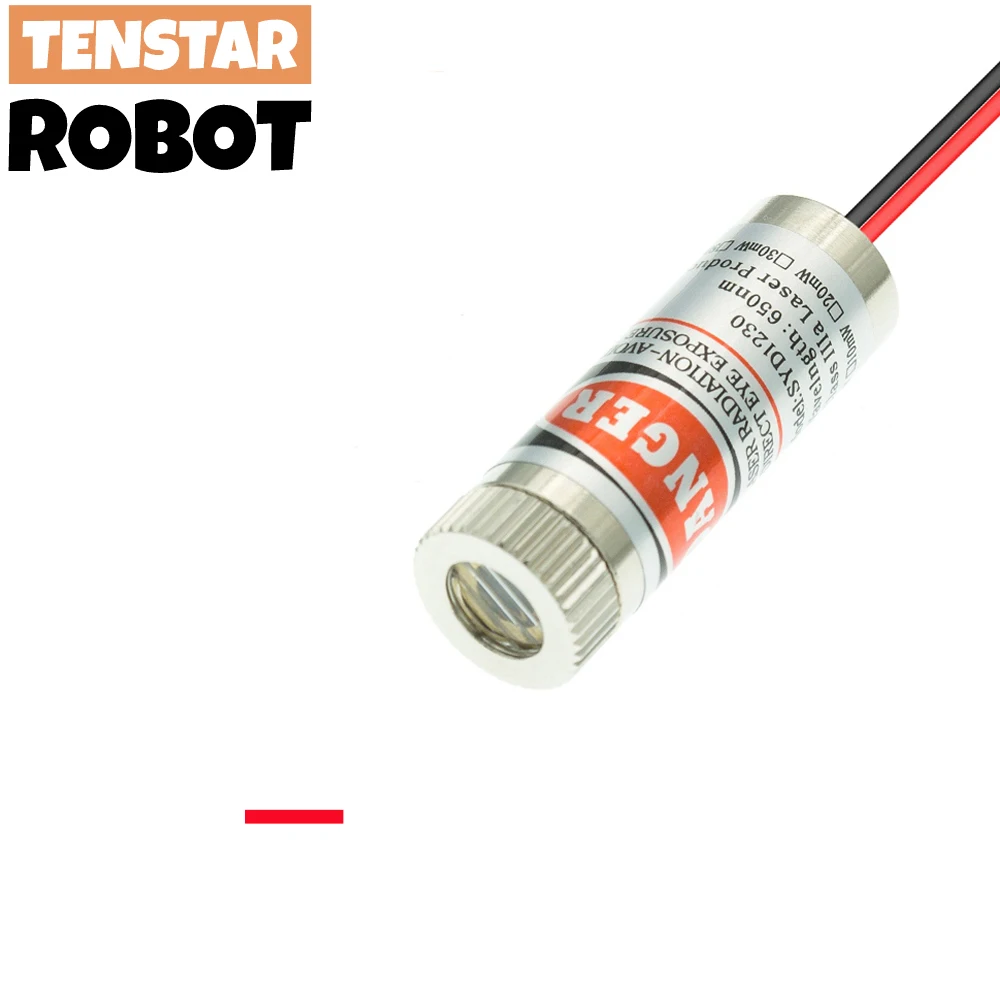 Red Point / Line / Cross Laser Module Head 650nm 5mW Glass Lens Focusable Focus Adjustable Laser Diode Head Industrial Class laser module laser machine spare parts