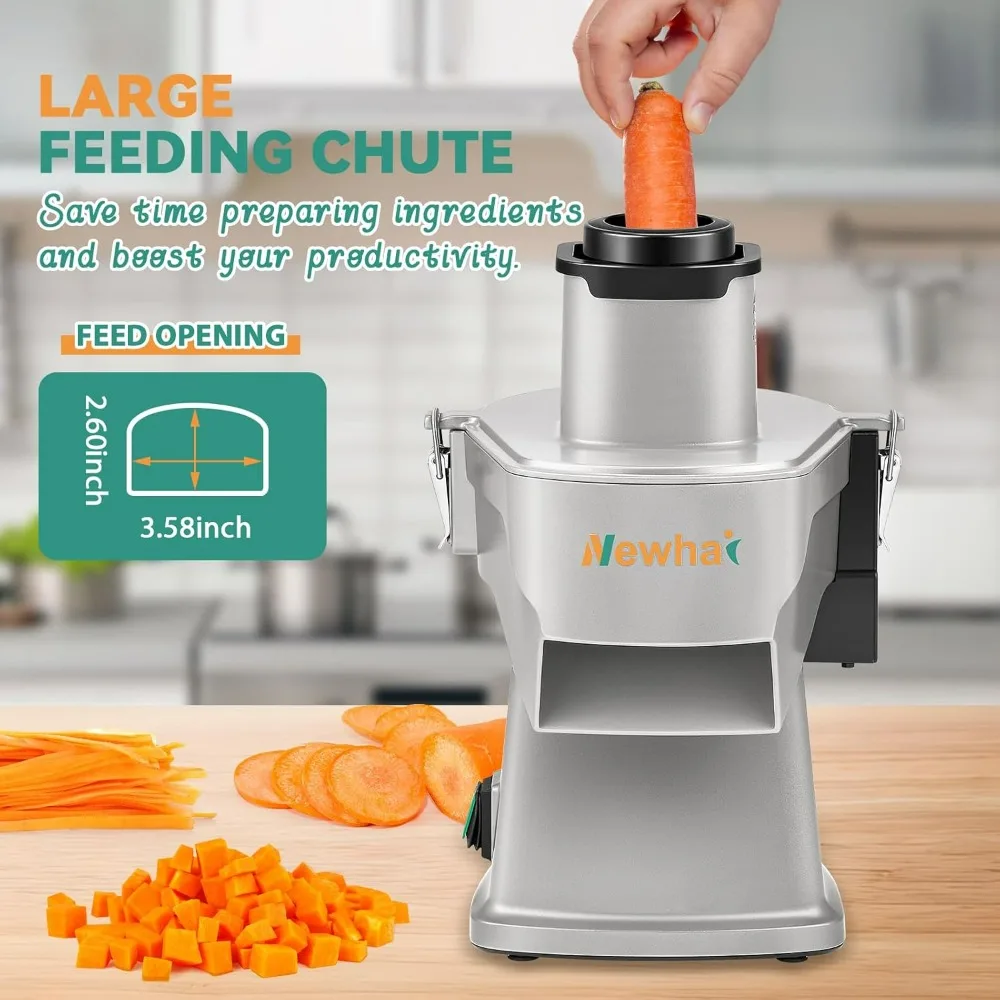 All-in-One Commercial Grade Vegetable Chopper: Automatic Dicer, Slicer, Shredder, and Strip Cutter for Various Vegetables Includ