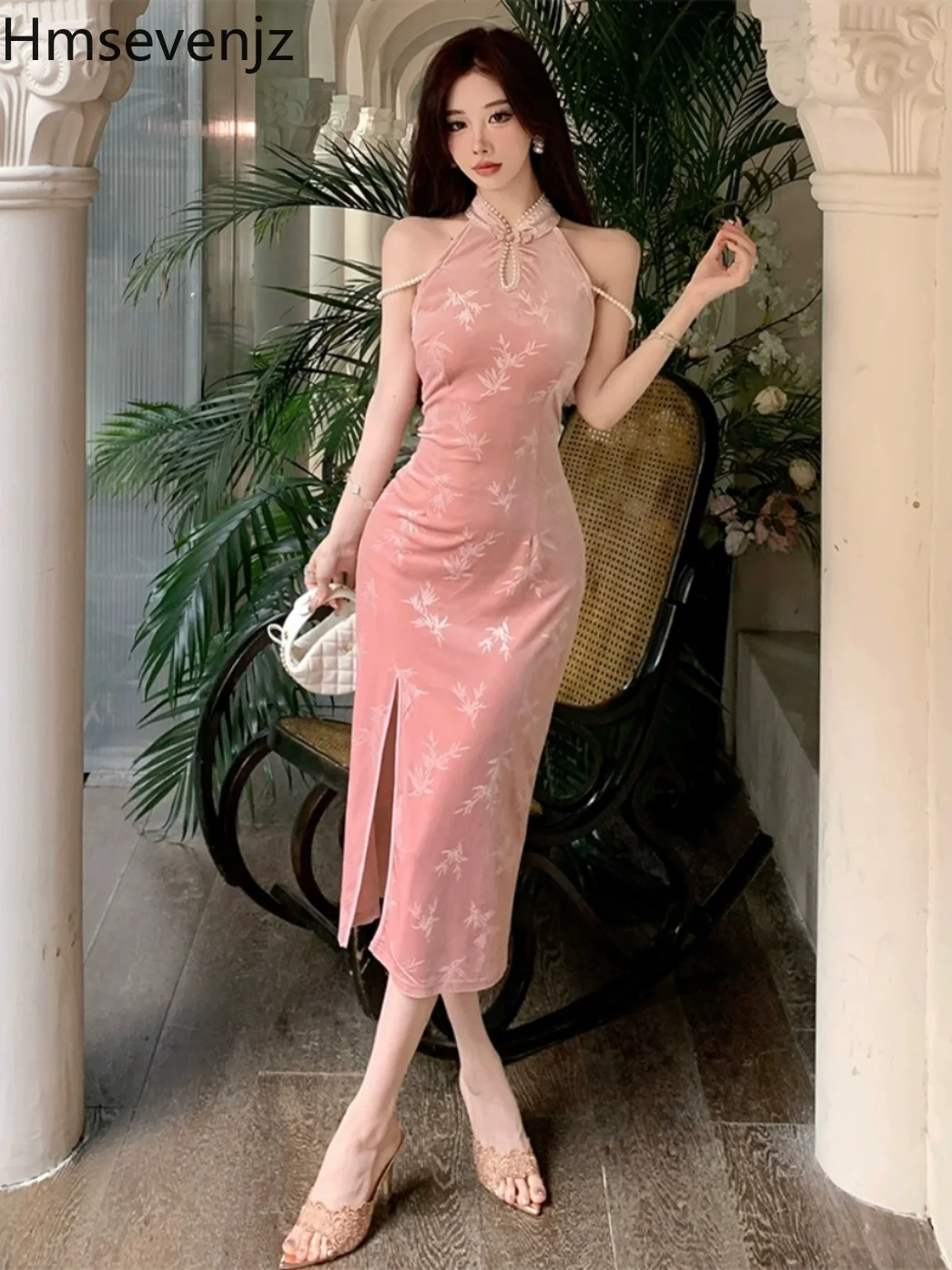 New-Chinese-Style-Retro-Improvement-Cheongsam-Slim-Fit-Elegant-Long ...