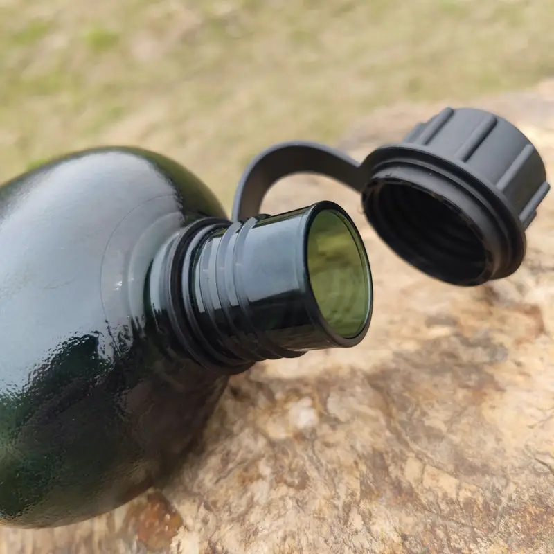 Sports Water Bottle Tritan Kettle Canteen Outdoor Sports Hiking Mountaineering Tactics Military Fan American Training Camping Sports Portable