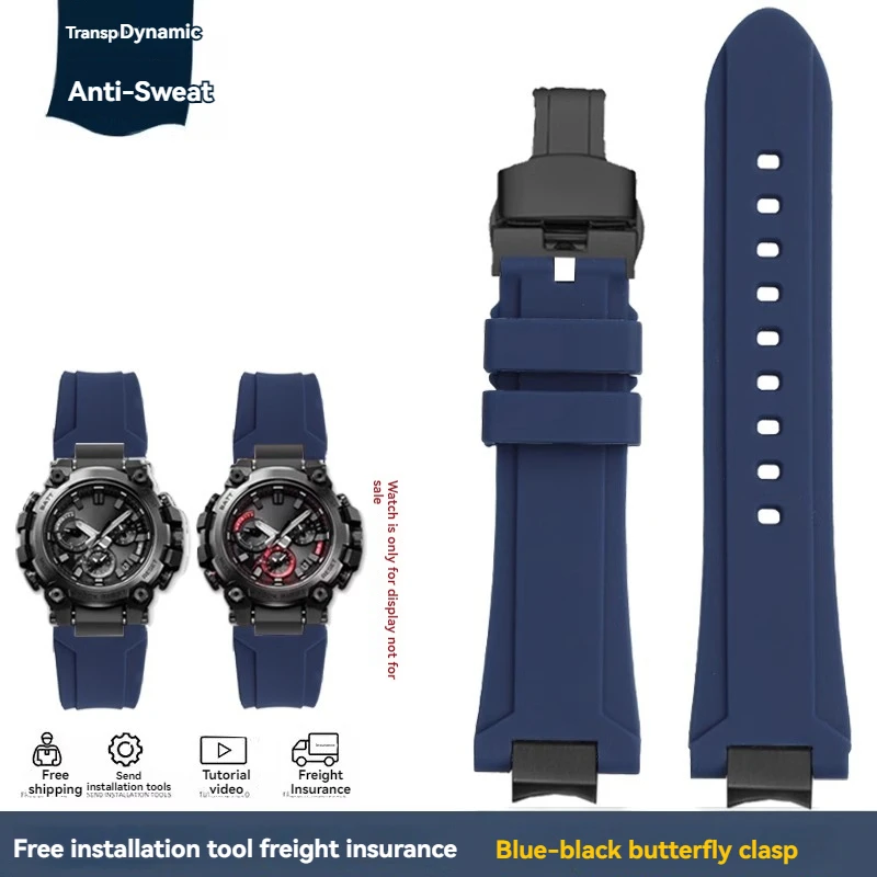 thumbnail image 1 of Correa de caucho MTG-B3000 para Casio G-SHOCK Series MTG B3000 Correa de reloj de silicona impermeable de liberación rápida modificada Accesorios, 1 of 5