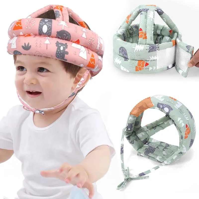 Casque de sécurité en maille pour nourrissons et tout-petits, chapeau de Protection de tête pour bébés et enfants, pour la marche, les enfants rampants, apprends à marcher, casquettes anti-chocs
