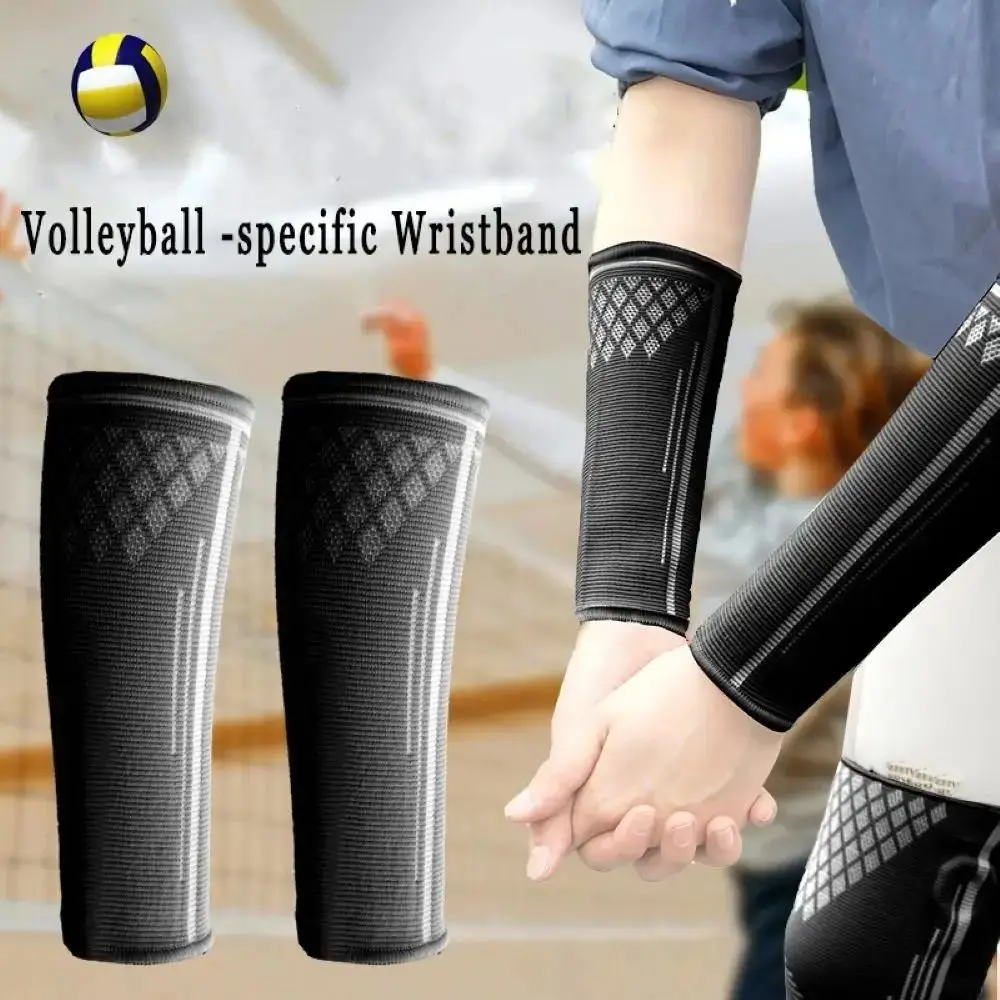 UV Protection Volleyball Arm Sleeves Breathable Elastic Arm Warmers Wrist Support Sports Safety Forearm Compression Sleeve