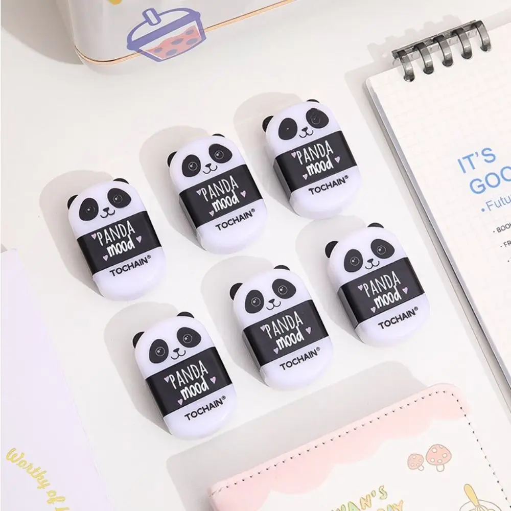 

Panda Shape Pencil Eraser Sharpener Writing Drawing Handwriting Pencil Wiping Eraser Sketching Less Rubber Debris Pencil Cutter