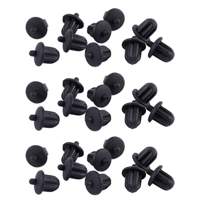 

30X Black Rubber 6.35Mm Audio Jack PC DVD Microphone Socket Dust Cover