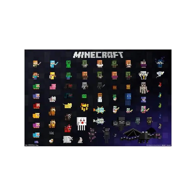 Minecraft-pixel Sprites (POSTER 91 5x61) | Дом и сад