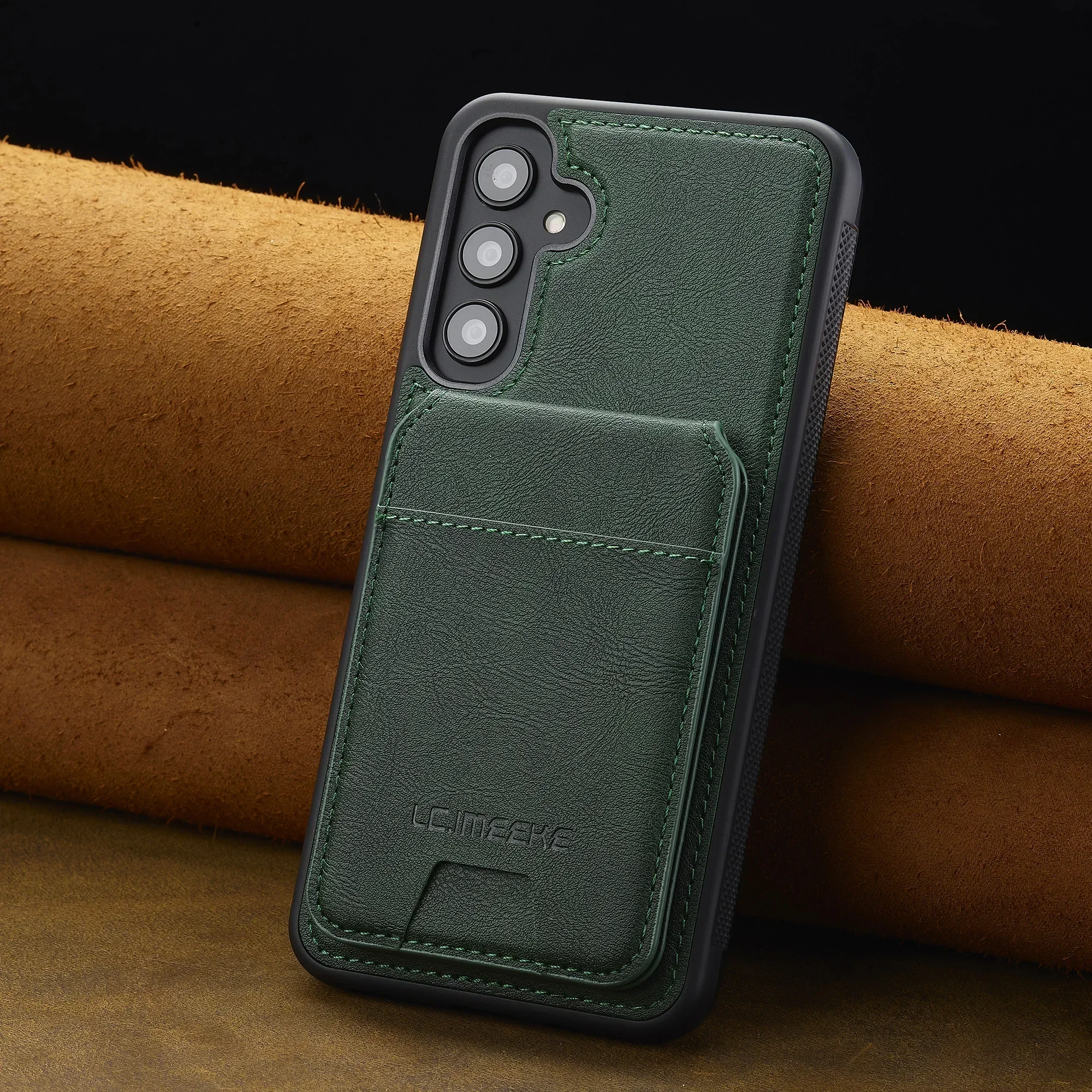 غلاف حماية محفظة جلدية قابلة للفصل مع حامل بطاقات...