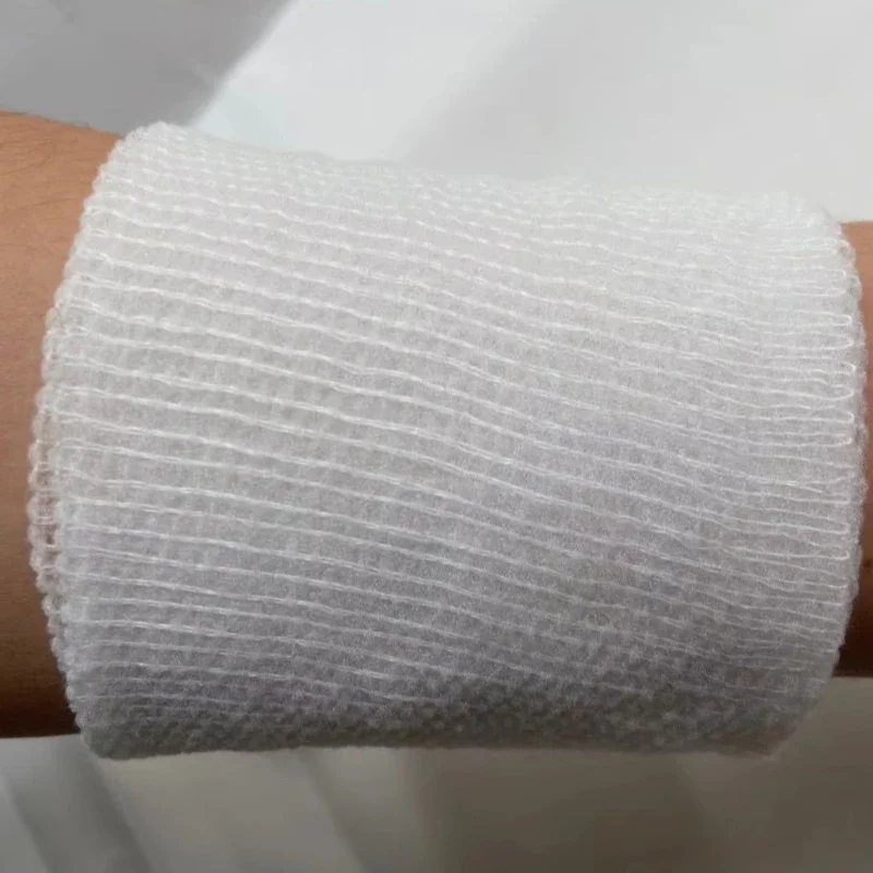 4.5m/roll Baby Children Elastic White Bandages First Aid Gauze Roll Adhesive Plasters Wound Dressing  Nursing Care Accessories