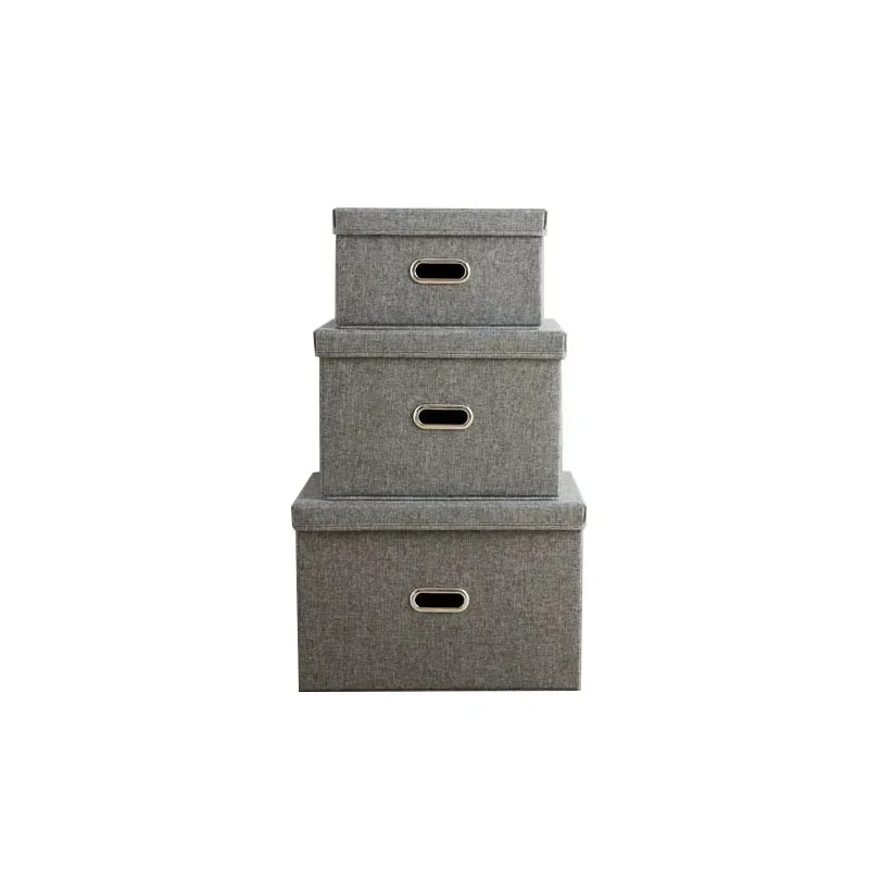 Cube non-woven fabric folding storage box, toy clothing storage box with lid, home closet, office, daycare, washable storage box 3