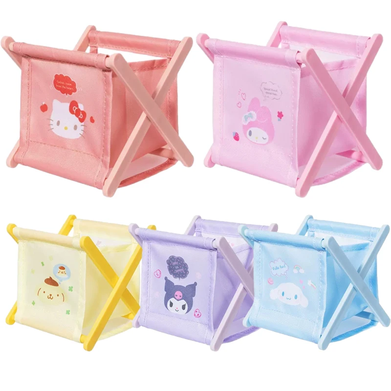 

MINISO, 1 шт., аниме Sanrios Cinnamoroll Hello Kitty Kuromi MyMelody Kawaii, Складывающийся телефон для рабочего стола