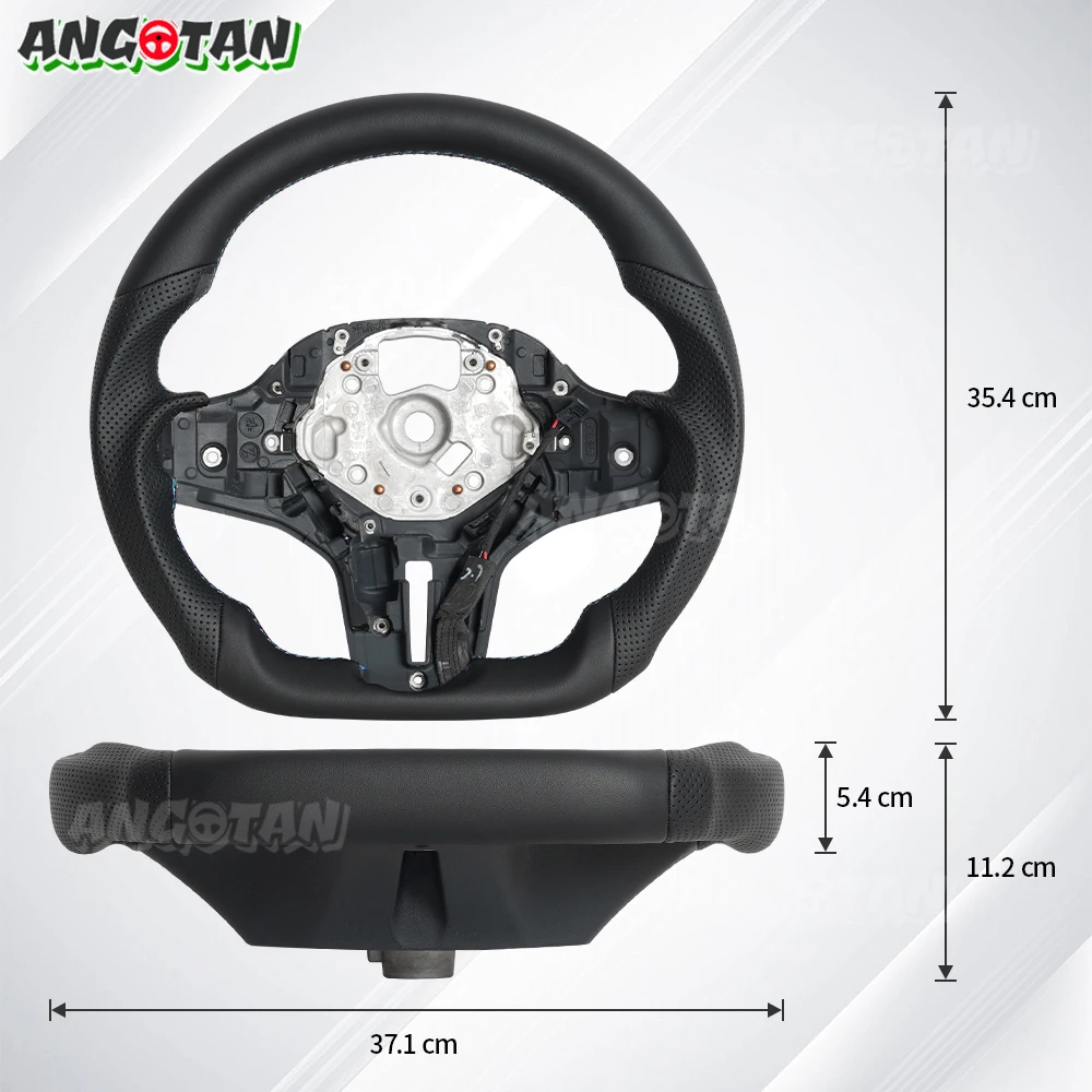 BMW G30 G20 G31 G38 G32 G11 G12 G14 G15 G16 G29 G01 G02 G05 G06 G07 F90 F91 F92 M5 M8 차량용 가죽 스티어링 휠 액세서리