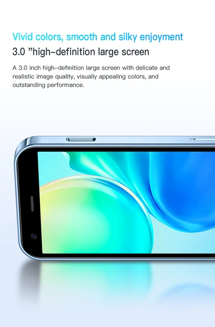 SOYES XS15 bleu 3G Mini Smartphone 3.0 "écran HD 2G RAM 16G ROM double SIM veille Play Store plusieurs couleurs disponibles plus d'applications 3