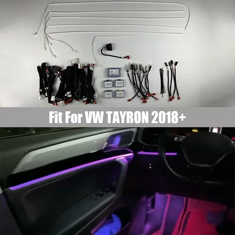 

LED Version 19 Lights Illusion Ambient Light Suitable for VW TAYRON 2018+ Ambient Light Screen Control/steering Wheel Control
