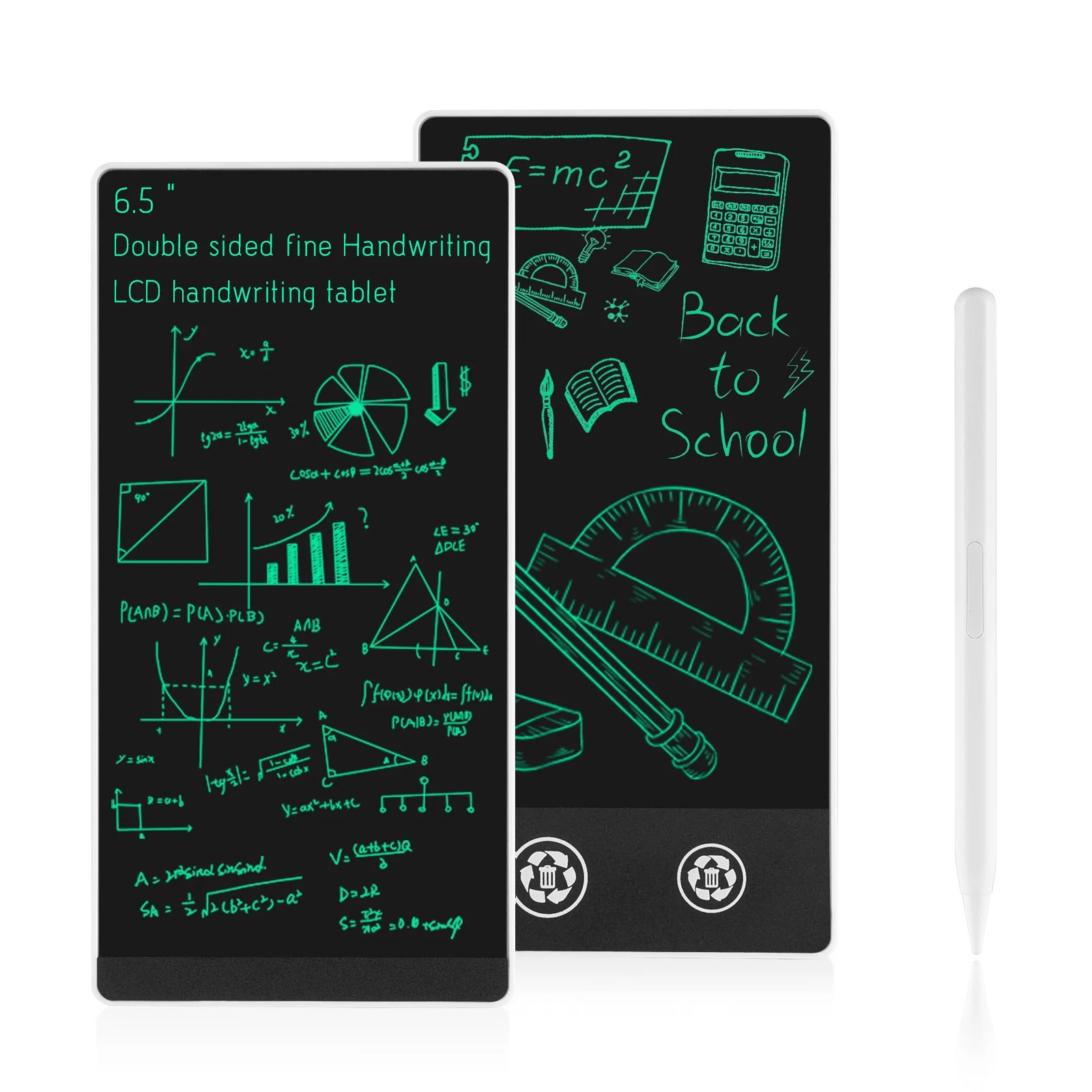 6.5-inch Double-sided Handwriting Full Screen Fine LCD Writing Tablet Liquid Crystal Drawing Board Meeting Content Sketch Pad 5