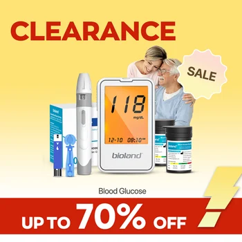 G-425-2 Bioland Blood Glucose Meter Glucometer Blood Sugar Meter 50 Test Strips 5s Get Results Fast Testing Kit Diabetes Machine