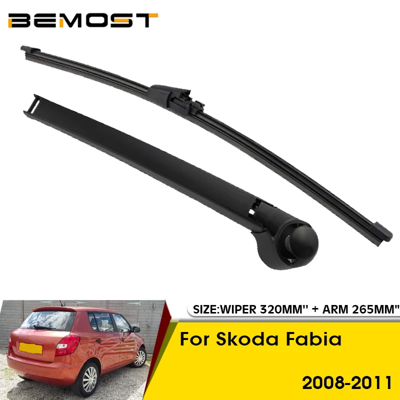 

Car Wiper Blade For Skoda Fabia 2008-2011 Rear Back Windshield Windscreen Rear Wiper 320mm+Arm 265mm Car Accessories