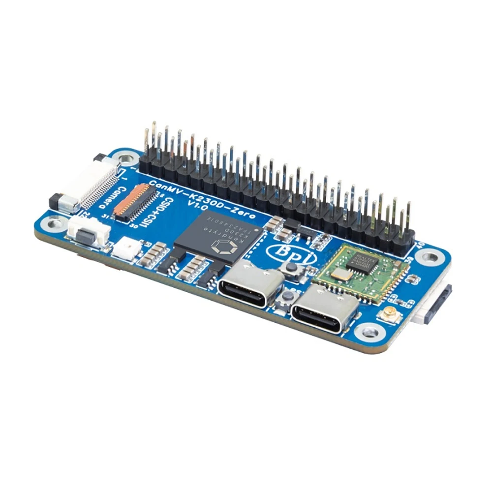 Banana Pi BPI-CanMV-K230D-Zero Canaan K230D RISC-V 128MB LPDDR4 Dual Camera MIPI CSI Srceen 40Pin GPIO SBC Single Board Computer