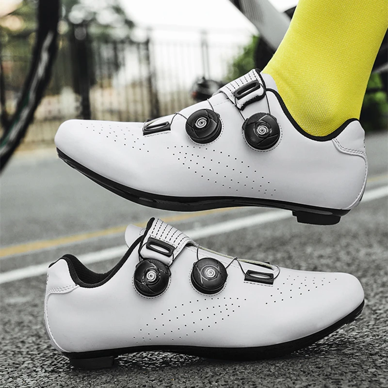 2025 Men Non-Locking Cycling Shoes Without Cleats Road Bicycle Sneaker Cleatless Mountain Bike Shoes MTB Flat Pedal Shoes Women 5