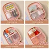 Portable Makeup Pouch for Touch-Ups, Mini Lipstick Cosmetics Storage Bag, Large Capacity Multifunctional Organizer, Toiletry Bag 5